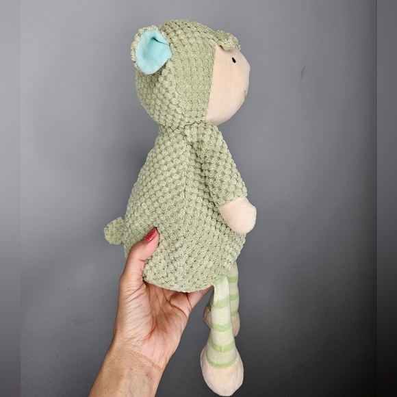 Hallmark There for You Crew Green Waffle Terry Cloth Lamb Plush Stuffed Animal - Picture 5 of 12